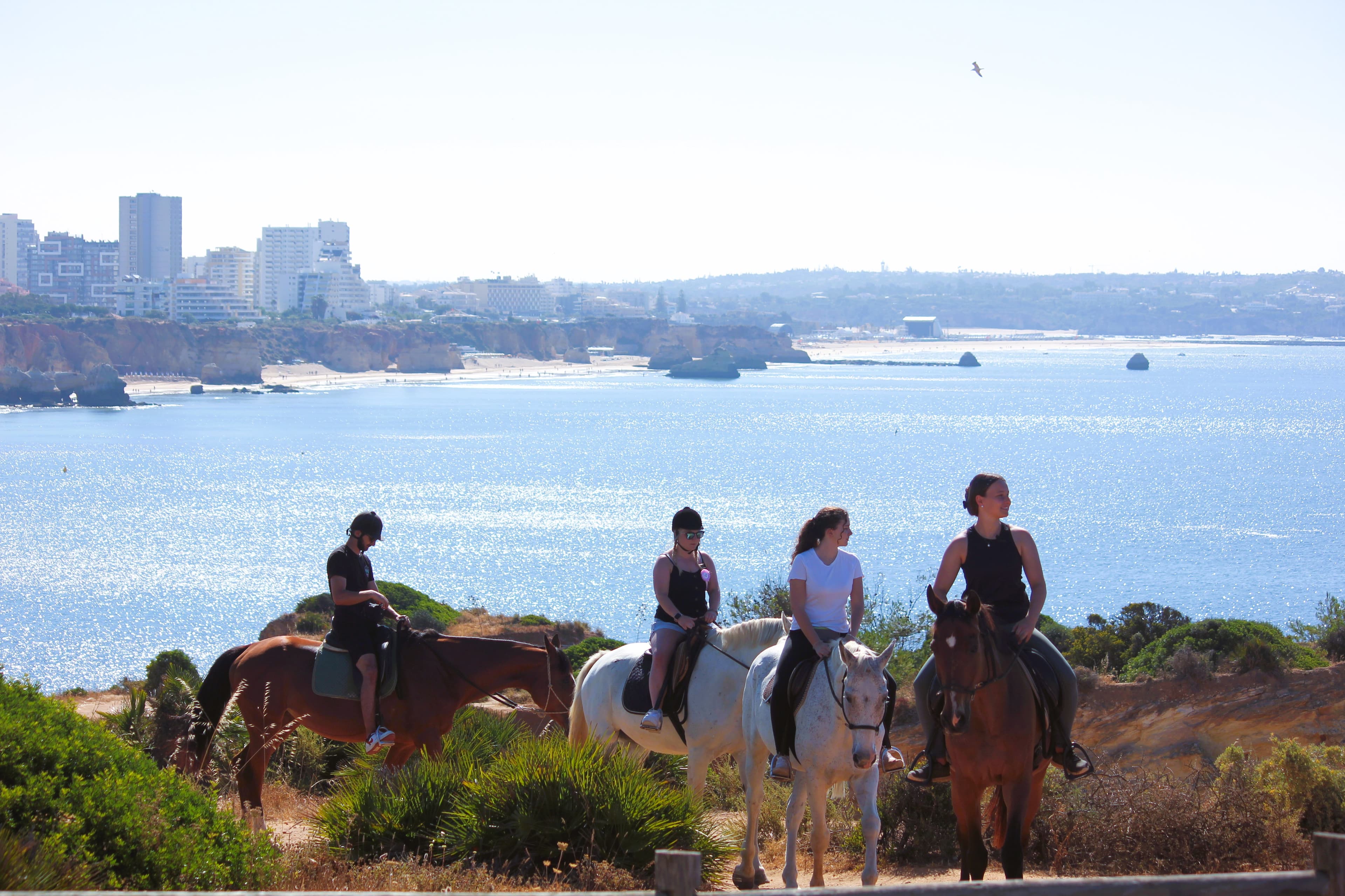 Horse riding on the Alvor cliffs